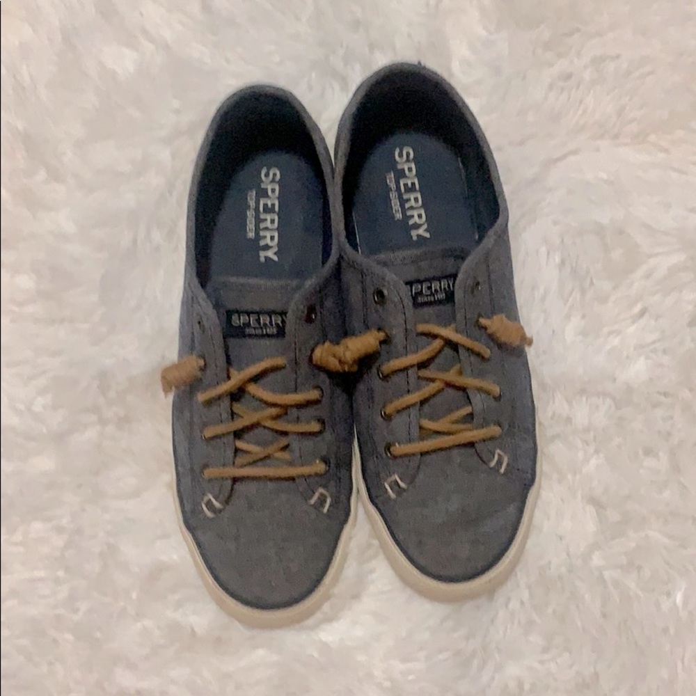Sperry Slip on Denim Shoes